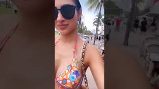 Mouni Roy's Miami Beach Posts | Mouni Roy Hot Videos