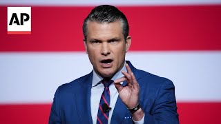 Moments from Pete Hegseth's speech to military commanders