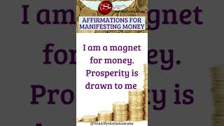 Affirmations for manifesting money billionaire mind set #manifestationawake #billionairemindset