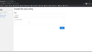 Harvard CS50 Web Programming with Python and JavaScript Project 1