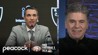 Raiders GM Tom Telesco says drafting a QB 'didn't line up' | Pro Football Talk | NFL on NBC