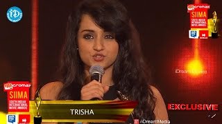 Trisha Most Popular Star on Social Media Twitter @ SIIMA 2014 Awards, Malaysia