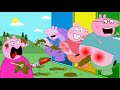 What are Peppa and Peppa's Dad doing on the mountain??! Peppa Pigggg Funny Animation