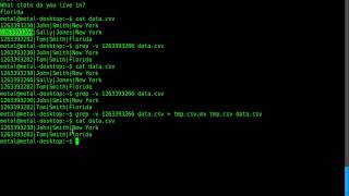 BASH - Remove Line From Database File