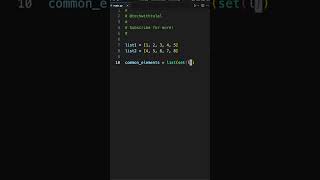 How to find common elements in a Python List!! #learnpython #learning #softwaredeveloper