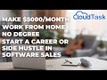 CloudTask is Always Hiring High Paying Remote Jobs Worldwide - No Degree - Work From Home