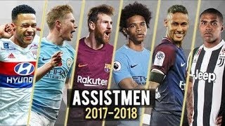 ► Top 10 Assistmen in Football 2017/2018⚽️