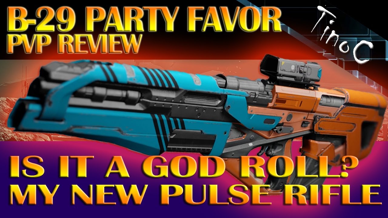 Destiny B-29 Party Favor God Roll? - This Pulse Wrecks - YouTube