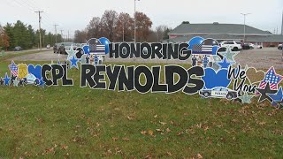 Funeral services begin for Delaware County Sheriff's Corporal Blake Reynolds