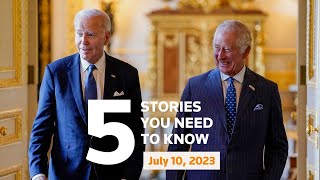 July 10, 2023: Biden UK visit, Yellen on China, China kindergarten attack, Trans youth, US floods