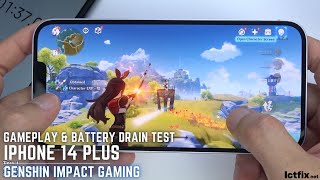 iPhone 14 Plus Genshin Impact Gaming test | Apple A15 Bionic