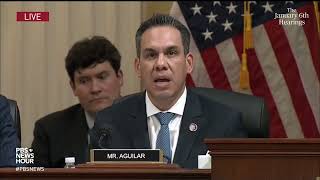 WATCH: Pence 'did the right thing that day,' Rep. Aguilar says | Jan. 6 hearings