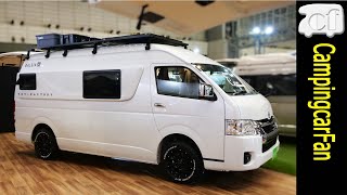 [BALEIA Casa Black Edition: Toy Factory] Japanese camper van with a bed facing the length of the car