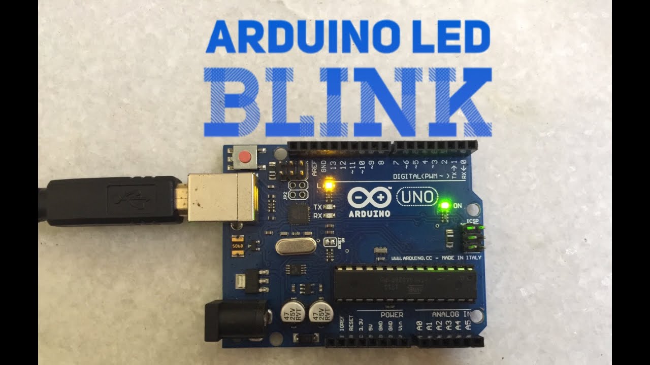 Arduino Tutorial For Beginners: Inbuilt LED Blink - YouTube