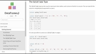 Intro to Julia DataFrames