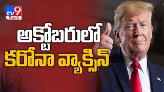 Covid-19 vaccine may be ready by October, says Donald Trump - TV9