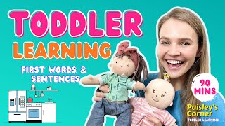 Toddler Learning Video - Kitchen | First Words & First Sentences for Toddlers | Toddler Videos
