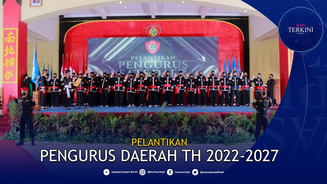 PELANTIKAN PENGURUS DAERAH TH 2022 2027 - YouTube