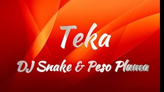 DJ Snake & Peso Pluma - Teka (Lyrics)