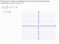 finding center and radius of a circle given its equation in standard form