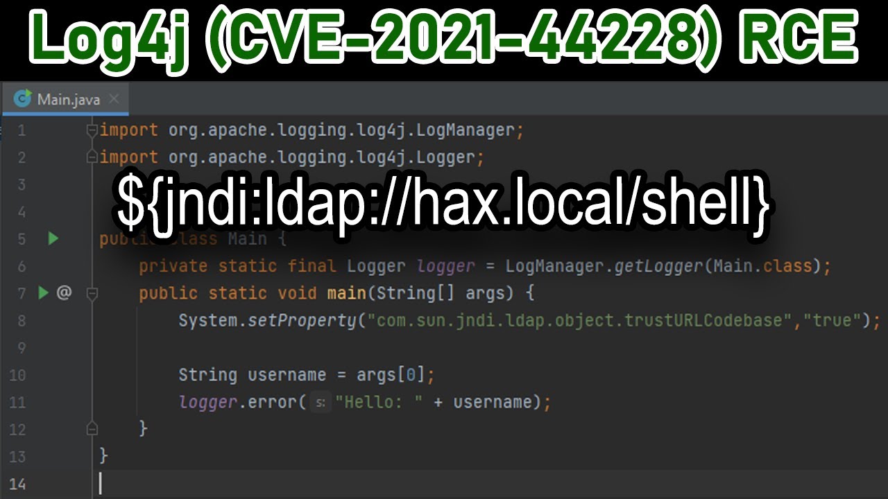 Log4j (CVE-2021-44228) RCE Vulnerability Explained - YouTube