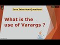 What is the use of Varargs | Beginner | Fresher | Java Interview Questions | Kaliyona | In Kannada