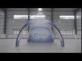 KCCE inflatable X tent- roof+tube+ 1 side wall