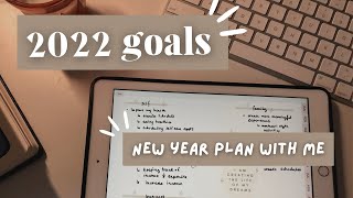 🎊 Setting 2022 goals | Planning for the new year | January plan with me