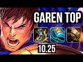 GAREN vs DARIUS (TOP) | 4/0/5, 900+ games, 1.3M mastery | EUW Diamond | v10.25