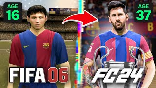 I Replayed LEO MESSI's Career From FIFA 06 to FC 24!