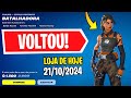 🔴 NOVA SKIN MULHER-ARANHA! Nova Loja de Hoje Fortnite [21 de Outubro 2024] Loja de Itens