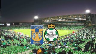 TUDN / Tigres en Vivo Vs Santos / Liga MX goles 2024