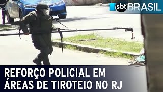 Rio de Janeiro reforça policiamento em áreas de tiroteios | SBT Brasil (21/11/22)