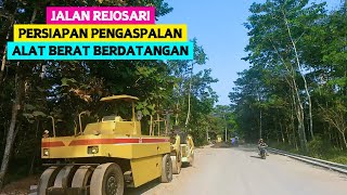 UPDATE TERBARU PELEBARAN JALAN DESA REJOSARI BANDONGAN, TERPANTAU ALAT BERAT PENGASPALAN SDH DATANG