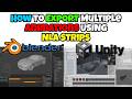 How to Export Multiple Animations from Blender to Unity Using NLA Strips #unity #blender
