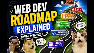 Web Dev Roadmap Explained (with memes)