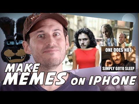 How do you edit a meme on your phone?