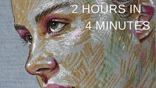 DRAWING TIMELAPSE || Quick 2 Hour Portrait Study