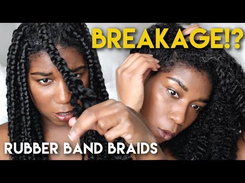 Does rubber band method break hair?