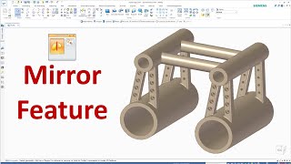 Solid Edge Tutorials #25 | How to use Mirror feature