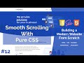 Smooth Scroll With Pure CSS | No JavaScript | Build a Modern Responsive Website From Scratch - #12