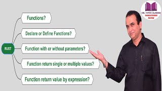 Function in Rust | Function with Multiple Return Value in Rust | Rust Tutorial -8 | Dr Vipin Classes