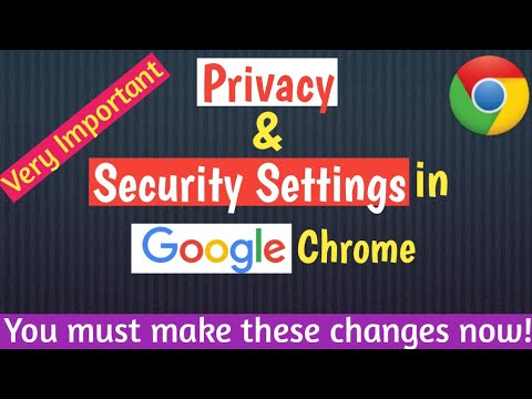 Google chrome privacy and security settings  Enable chrome security settings