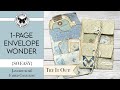 1-Page Double Stacked Envelope for Your Junk Journal.  Easy and Fun Crafty Tutorial w/ Pink Monarch
