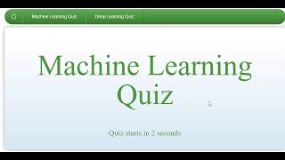 Online Machine Learning Quiz