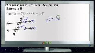 Corresponding Angles: Examples (Basic Geometry Concepts)