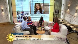 "Tilde de Paula väntar femlingar!" - helgpanelen om påhittade rubriker - Nyhetsmorgon (TV4)