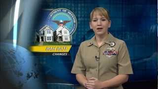 Rate Changes to Basic Allowance for Housing; Plan of the Day Section Added to Navy.mil