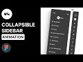 How to Create a Collapsible Sidebar Menu in Figma | Step-by-Step Tutorial