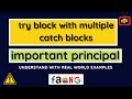 #8 Try with multiple catch blocks | Exception Handling in Java | #java